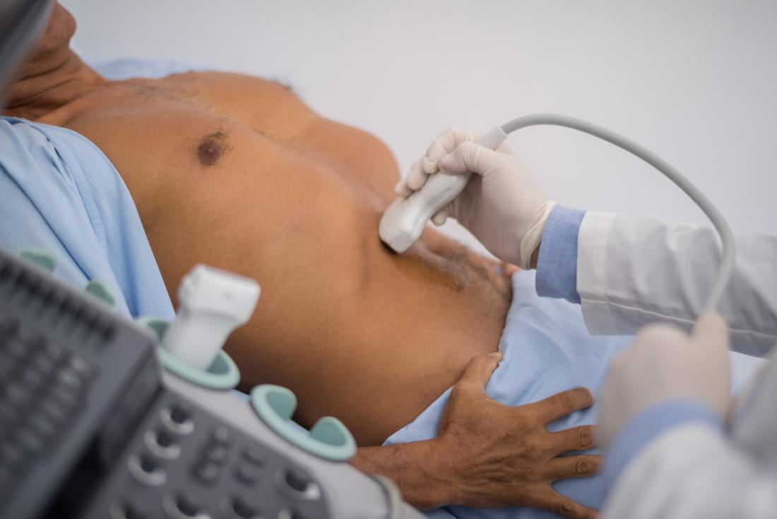 man-having-an-abdominal-scan